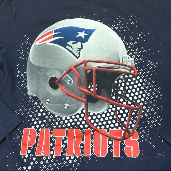NFL TEAMS New England Patriots Long Sleeve Tee Shirt Size 7/8 - Picture 2 of 4